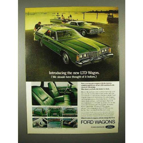 1973 Ford LTD Station Wagon Ad - Thought It Before