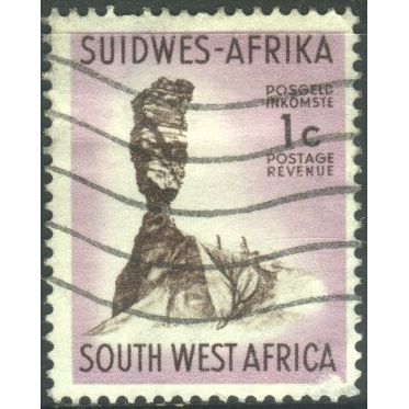 South West Africa 1961 - SG172 - 1c brown/lilac - Finger Rock - used