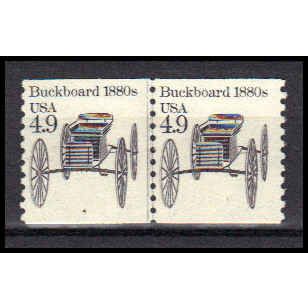 2124 4.9c Buckboard Fine MNH Dry Gum CNP Left 4 PA0650
