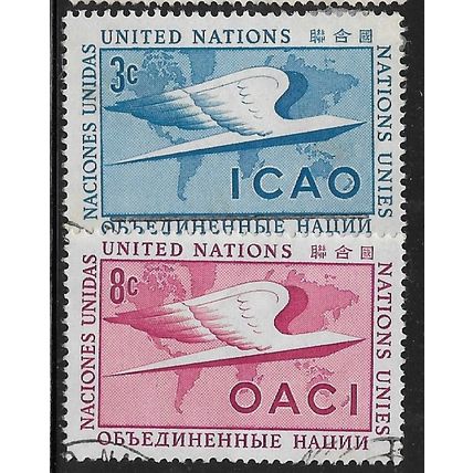 1955 Michel 35/36 - fine used (o)