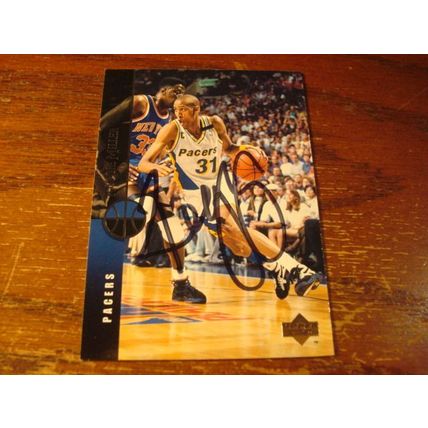 1994/1995, Upper Deck, Autograph Card, w/COA, REGGIE MILLER, HOF, Pacers