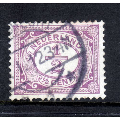 NETHERLANDS 1898 SG 167 1/2c LILAC FINE USED #4