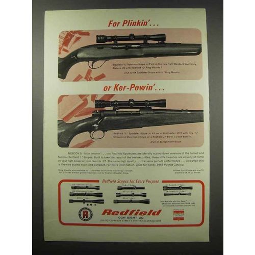 1967 Redfield Sportster Scope Ad - For Plinkin'