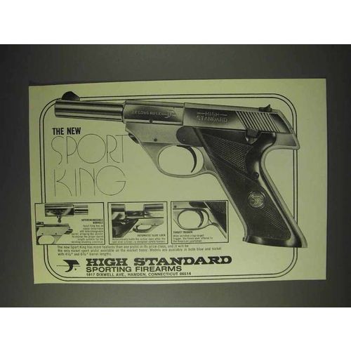 1973 High Standard Sport King Pistol Ad