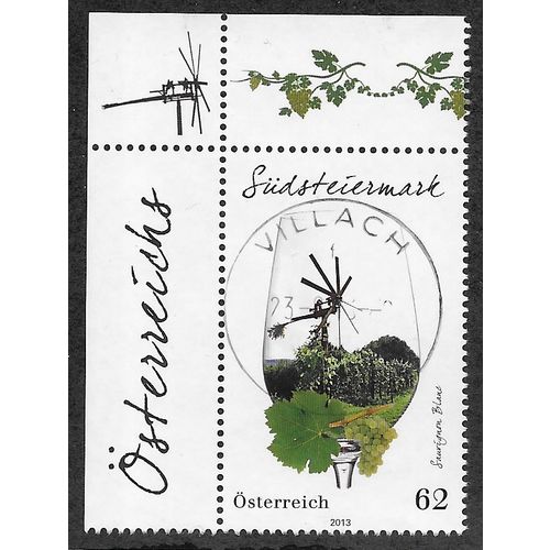 AUT 2013 62c 'WINE REGIONS - SOUTHERN STYRIA FINE USED (EBID56-328)