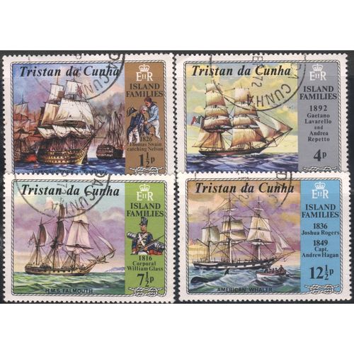 Tristan De Cunha 1971 - Island Families x 4 - used