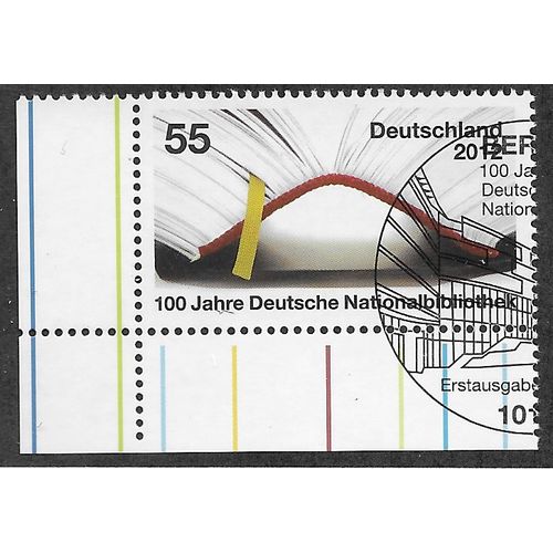 GER 2012 55c 'NATIONAL LIBRARY' (CORNER MARGIN) FINE USED (EBID54-041)