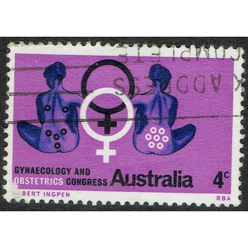 Australia 1967 5th World Gynaecology Con. 4c Black Blue Red and Violet SG413 GU
