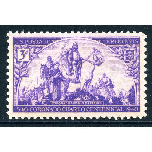USA 1940 400th Anniversary of the Coronado Expedition 3c Scott 898 MH