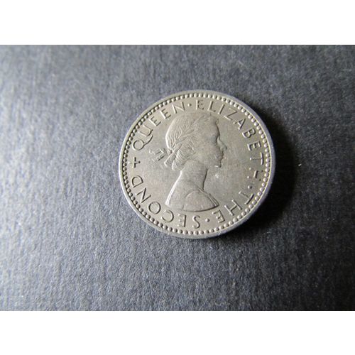 1958 QUEEN ELIZABETH II NEW ZEALAND SIXPENCE FREE POST. AAY
