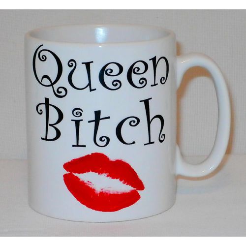 Queen Bitch Mug Can Personalise Great Mum Sister Office Work Girlfriend GF Gift