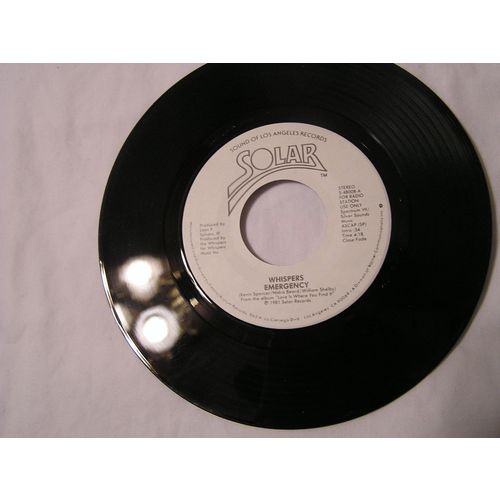 Whispers Promo 45-EMERGENCY STEREO/MONO