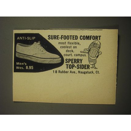 1959 Sperry Top-Sider Shoes Ad - Sure-Footed Comfort