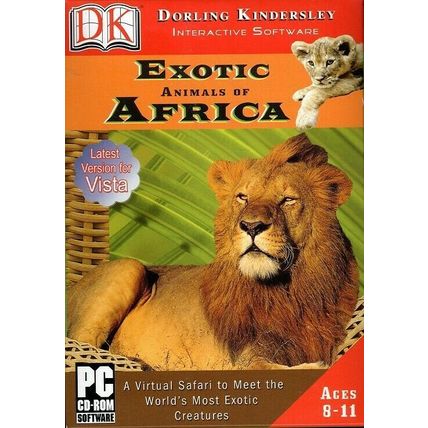 DK: Exotic Animals of Africa (Ages 8-11) (PC-CD, 2007 Ed.) - NEW CD in SLEEVE