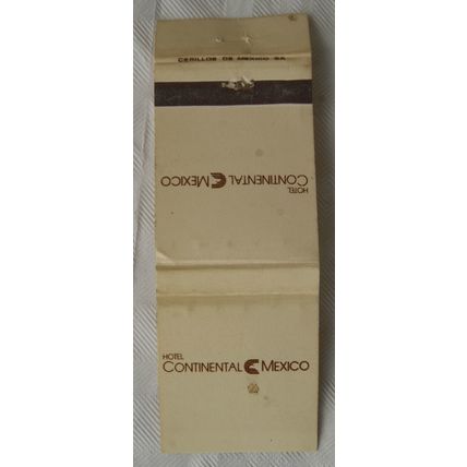 Matchbook Hotel Continental, Mexico