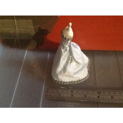 Blue Silk Dress on a Mannequin 1:12th scale miniature