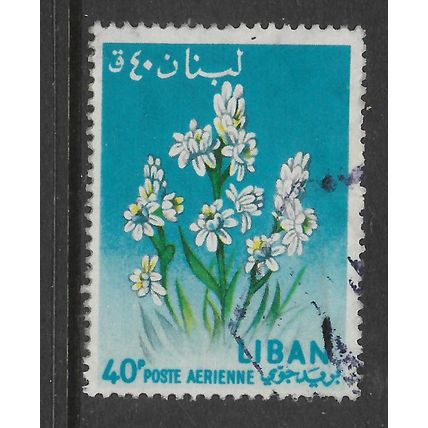 LEBANON 1964 FLOWERS 40p TUBEROSE SG 823 FINE USED