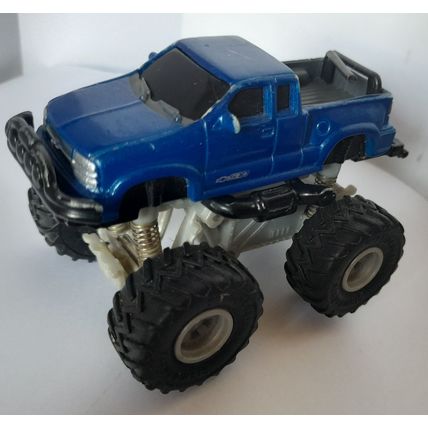 FUNLINE BOXED Model Truck * BLUE BIG-WHEELED CHEVROLET TRUCK - FAIR to GOOD