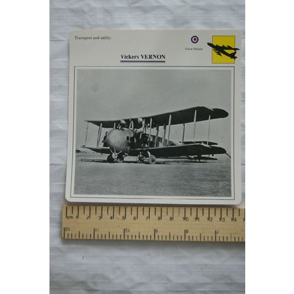 Vickers Vernon - GB - Transport & Utility - Collectors Club Card