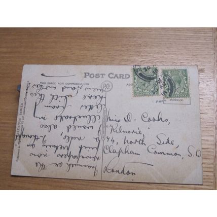 1918 fr postcard - Marine Lake, Southport - Sefton