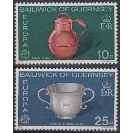 ZAYIX Great Britain Guernsey 135-136 MNH Europa Milk Can 011022S13M