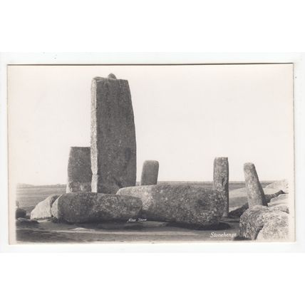 The Altar Stone Stonehenge Postcard Wiltshire