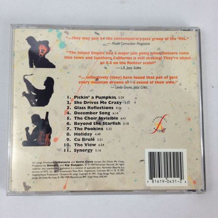 Dotsero - Out Of Hand - 1994 - Contemporary Jazz - CD - Like New - Used