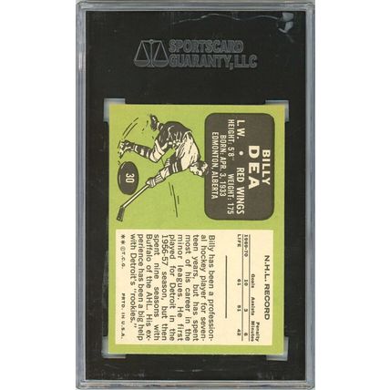 1970 - 1971 Topps Billy Dea #30 SGC 88 P1274