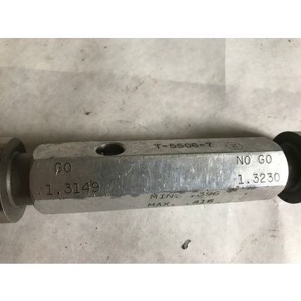 THE PIPE MACHINERY INSPECTION GAGE GO NO GO NOT GO PLUG GAGE 1.3149,1.3230,ET