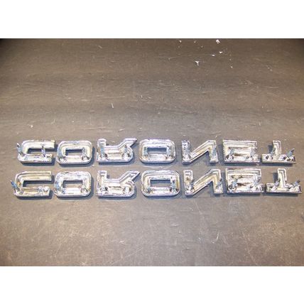 1968 DODGE CORONET QUARTER PANEL EMBLEMS OEM #2840622 2840619 2840623 2840624 +