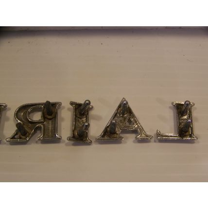 1964 1965 CHRYSLER IMPERIAL TRUNK LID EMBLEMS OEM SET