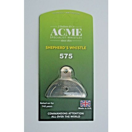 GENUINE ACME 576 SHEPHERDS WHISTLE PLASTIC or SILVER NICKEL PLUS BLACK LANYARDS