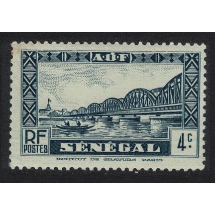 Senegal Faidherbe Bridge Boat Dakar 4c 1935 MNH SG#142 Sc#145