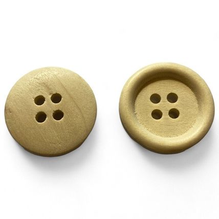 20mm Round Natural Wooden Buttons 4 Hole Sewing Knitting Coats Cardigan
