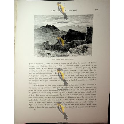 Acro-Corinthus, Looking To Thessaly, Greece, Book Illustration (Print), 1890