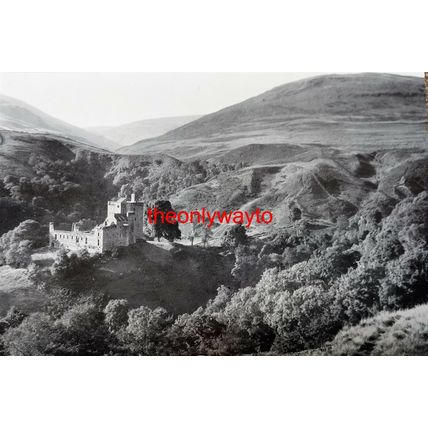 Castle Campbell & Ochii Hills, Clackmannanshire, B & W Book Illustration, 1937