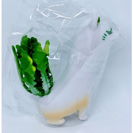 Vegetable Fairy White Fox Figurine