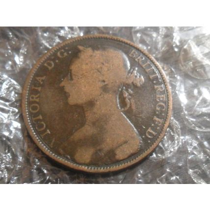 1885 Victoria penny.
