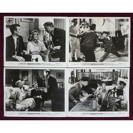 ANDY HARDY COMES HOME (1958) 4 UK FOH / Lobby cards ***Mickey Rooney***
