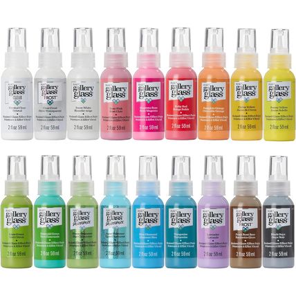 Gallery Glass Window Acrylic Craft Paint Set Formulated to Be Non-Toxic, Perfect