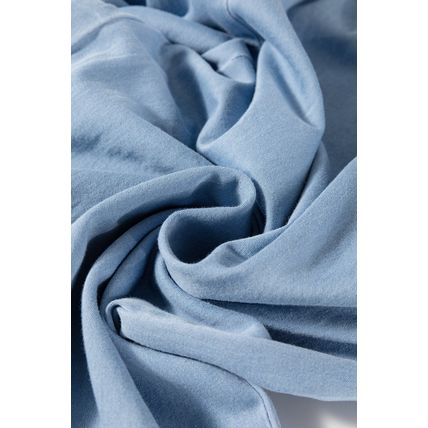 Beau Blue Casual Wide Slit Leg High Waist Loose Plus Size Jeans