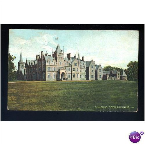 Perthshire DUNNING Dungrub Park Postcard by Woodall