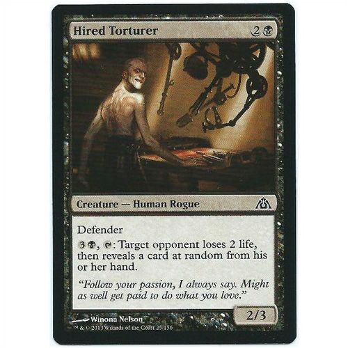 Magic the Gathering - Dragon's Maze - #25/156 - Hired Torturer