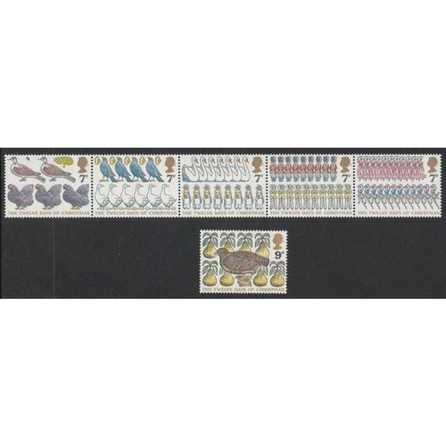 Great Britain 1977 Christmas Unmounted Mint NHM SG 1044-1049 Sc 821-826 stamp
