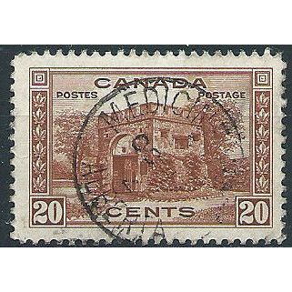 Canada 1938 SG365 20c Red-Brown Fine Used ....