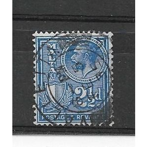 Malta.SG198 2 1/2d Blue.Fine Used.Mar17l
