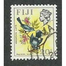 FIJ 1971 20c BIRDS AND FLOWERS' FINE USED (EBID48-163)
