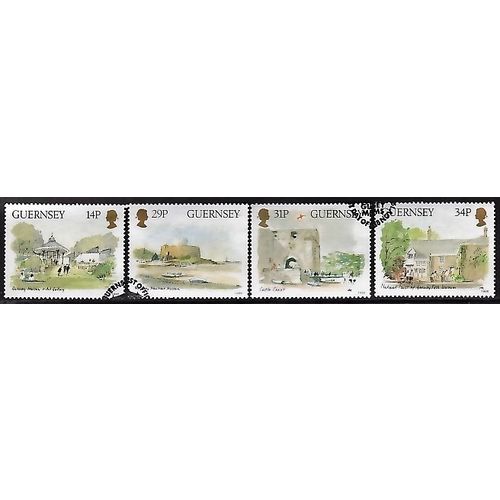 Guernsey 1986 Museums set, SG 377-80 (Scott #342-45), used