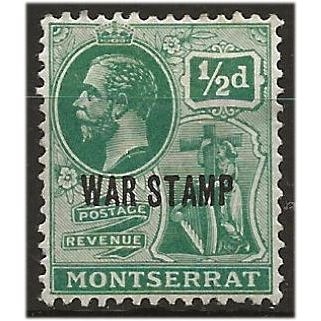 Montserrat 1916 SG61 1/2d Green WAR STAMP Mounted Mint .. .