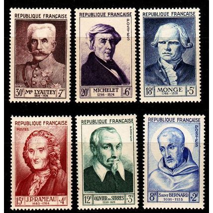 FRANKREICH FRANCE [1953] MiNr 0965-70 ( */mh )